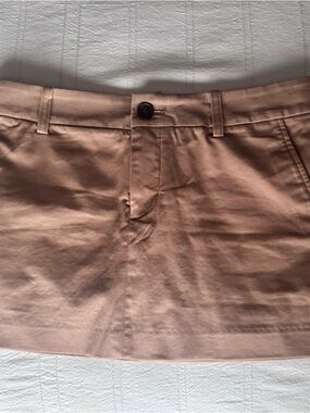 Aritzia Mini Skirt Size 4 Brown Khaki Chino